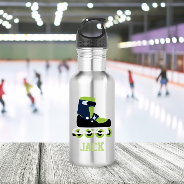 Roller Skate Personalisiert Kids Edelstahlflasche (Von Creator hochgeladen)