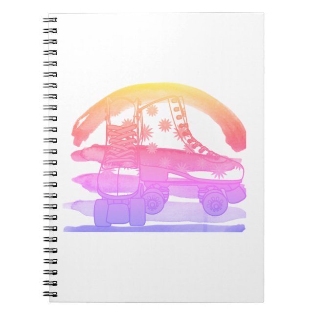 Roller Skate Roll Notebook Notizblock (Vorderseite)