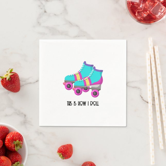 Roller-Skate Serviette (Beispiel)