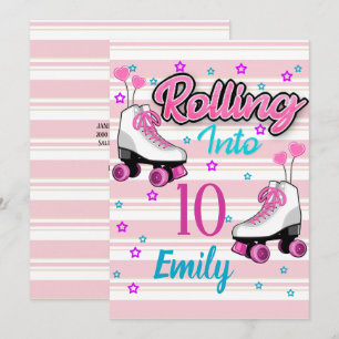 Roller Skate Skaten Custom Geburtstag Einladung