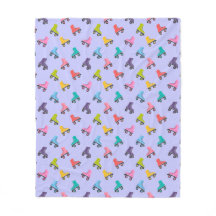 Roller-Skate Skaten Design Fleece Blanket