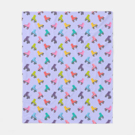 Roller-Skate Skaten Design Fleece Blanket