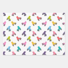 Roller-Skate Skaten Design Geschenkpapier Set