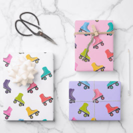 Roller-Skate Skaten Design Geschenkpapier Set