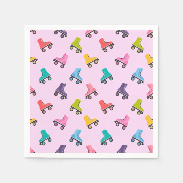 Roller Skate Skaten Design Napkins Serviette (Vorderseite)