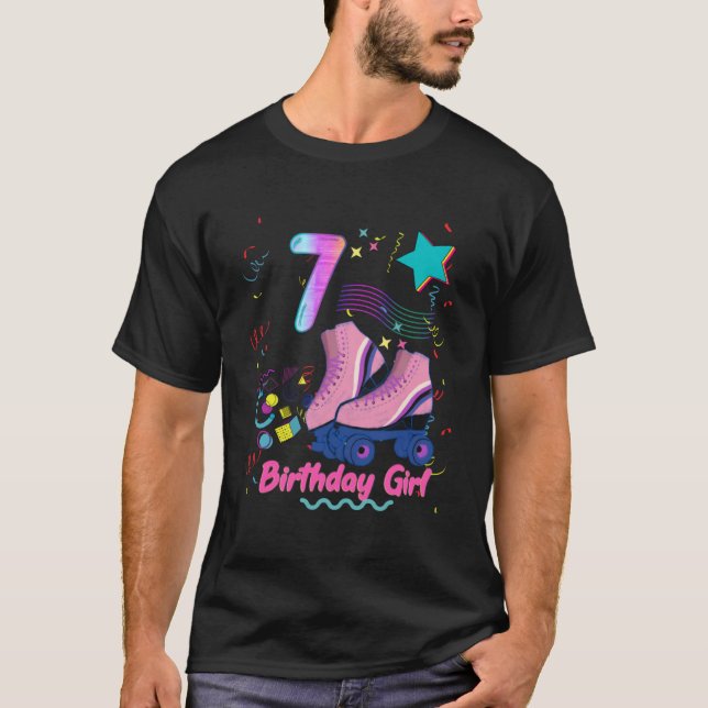 Roller Skate Skaten Party Girl Group Matching Ag T-Shirt (Vorderseite)