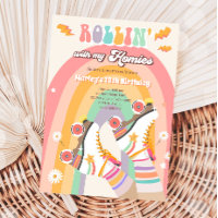 Roller Skate Skaten Retro Groovy Geburtstagsparty