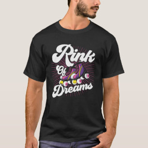 Roller-Skate Träume Rink Retro Roller Skaten T-Shirt