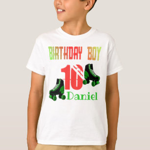 Roller Skaten Birthday Boy Family Matching T-Shirt