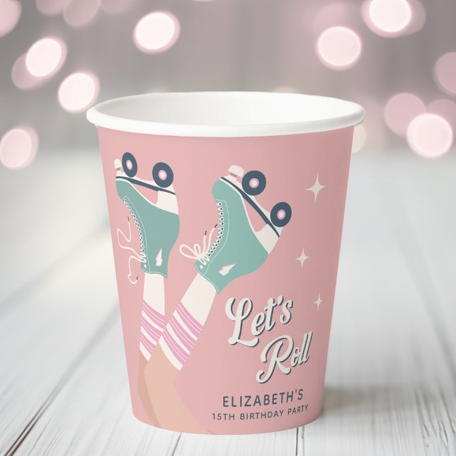 Roller Skaten Birthday Party Pappbecher (Von Creator hochgeladen)