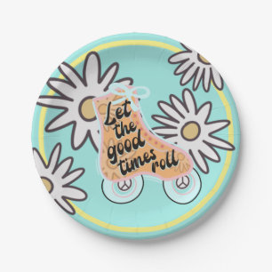 Roller Skaten Birthday Party Pappteller