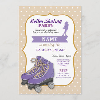 Roller Skaten Birthday Party Roller Skate Einladun Einladung