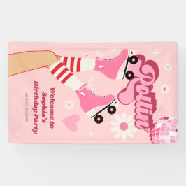 Roller Skaten Birthday Party Vinyl Banner