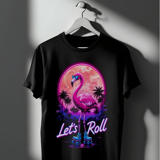 Roller-Skaten Flamingo T-Shirt (Von Creator hochgeladen)