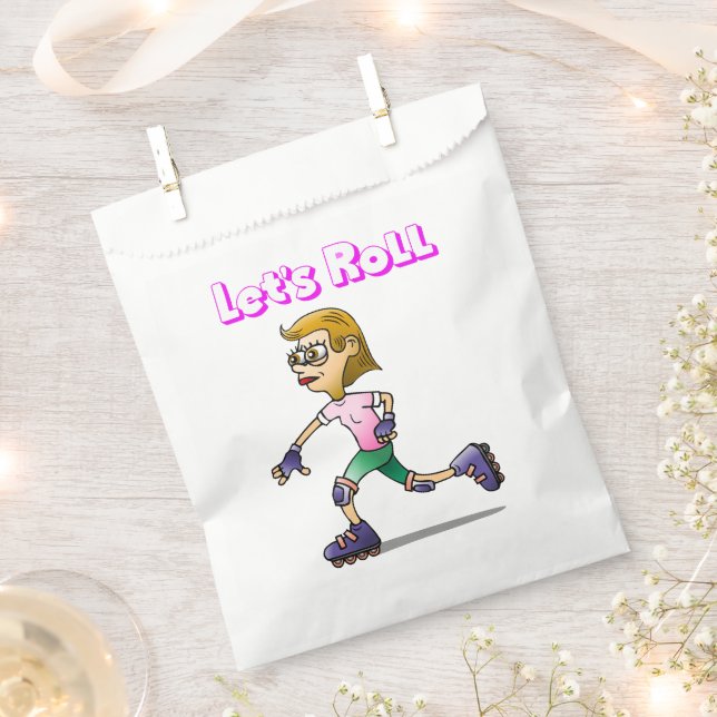 Roller Skaten Girl Geschenktütchen (Ausgeschnitten)