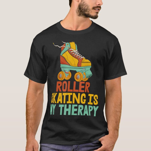 Roller Skaten ist meine Therapie Frauen Rolling Sh T-Shirt (Vorderseite)