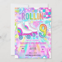 Roller Skaten Neon Glow 9. Geburtstagsparty