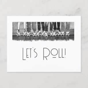 Roller-Skaten-Postkarte Postkarte