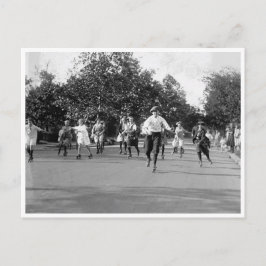 Roller Skaten Race Postkarte