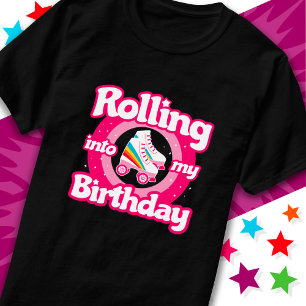 Roller Skaten Rink Geburtstagsparty Retro Fun Skat T-Shirt
