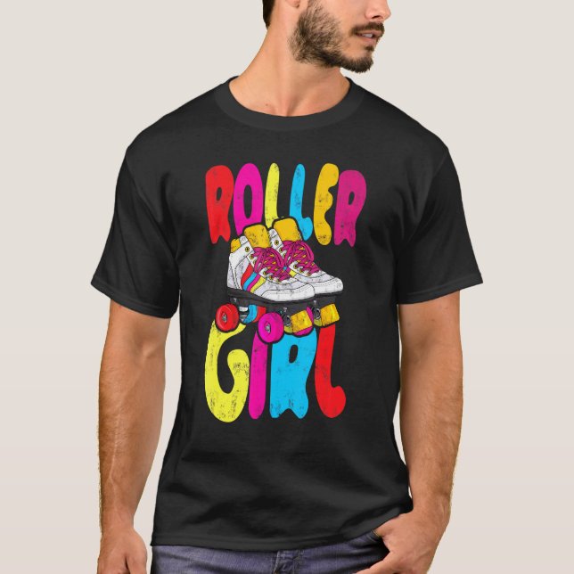 Roller Skaten Roller Girl T-Shirt (Vorderseite)