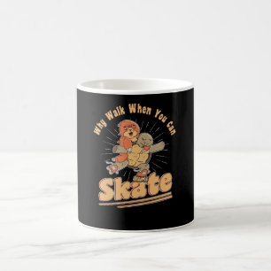 Roller Skaten Roller Skate Turtle Sloth Kaffeetasse