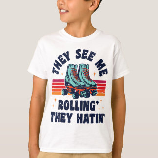 Roller-Skaten, sie sehen mich Rollin', dass sie di T-Shirt