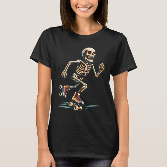 Roller Skaten Skater Halloween T-Shirt (Vorderseite)