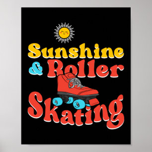 Roller Skaten Sunshine & Roller Skaten 1970S Poster