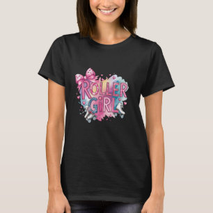 Roller Skater Girl 70er 80er 90s Roller Skate Roll T-Shirt