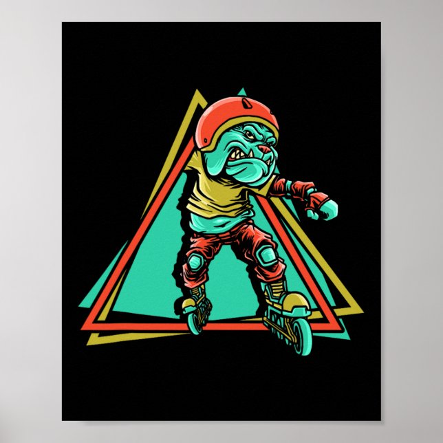 Roller Skater Inline Skaten Poster (Vorne)