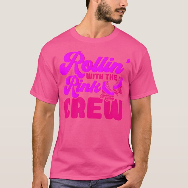Roller Skates Rollen Mit Der Rink Crew Roller Sk T-Shirt (Vorderseite)