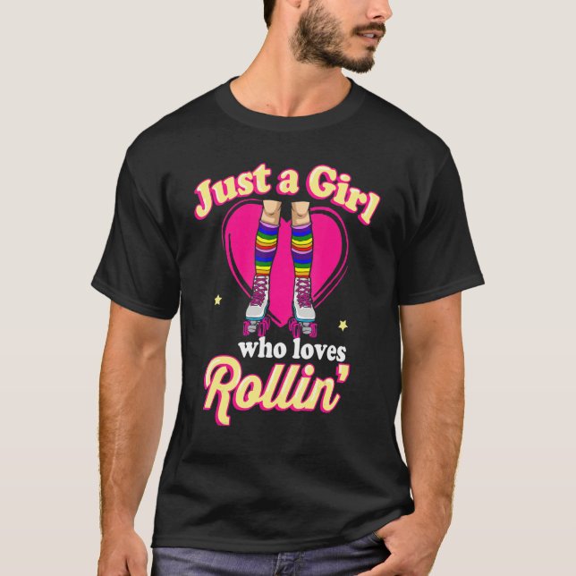 Roller Skates   Rollerskating 70s Party Eighties O T-Shirt (Vorderseite)