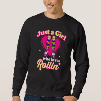 Roller Skates Rollerskating 70s Party Eighties Ou Sweatshirt