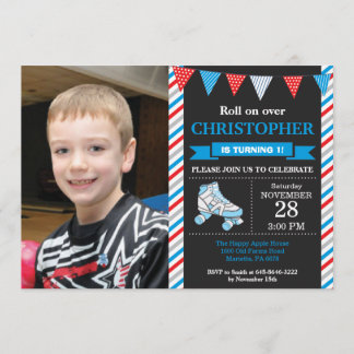 Roller Skating Birthday Invitation Birthday Party Einladung