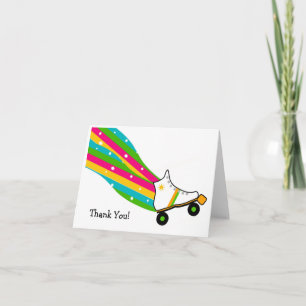 Roller Skating Thank You Cards Dankeskarte