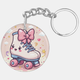 Roller Sparkle – Kawaii Pastel Skate Schlüsselanhä Schlüsselanhänger