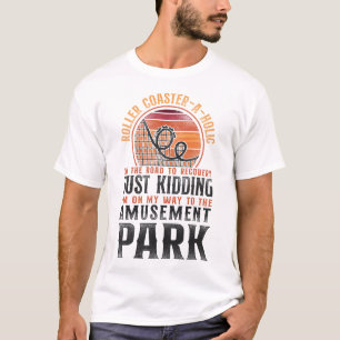 Roller Untersetzer Amusement Park Roller T-Shirt