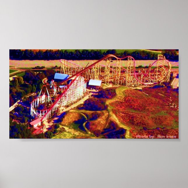 Roller Untersetzer Digitales Festival Poster (Vorne)