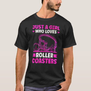 Roller Untersetzer Girl Amusement Park Roller Unte T-Shirt