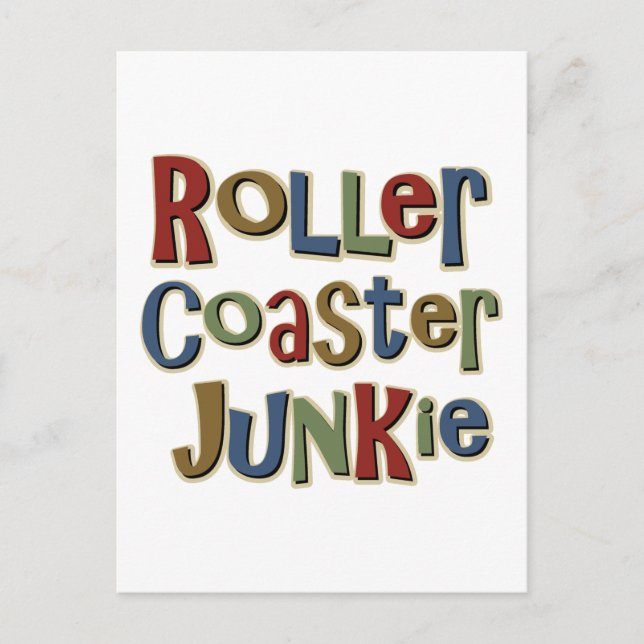 Roller Untersetzer Junkie Postkarte (Vorderseite)