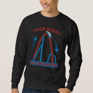Roller Untersetzer Park Vergnügungspark Geschenk Sweatshirt
