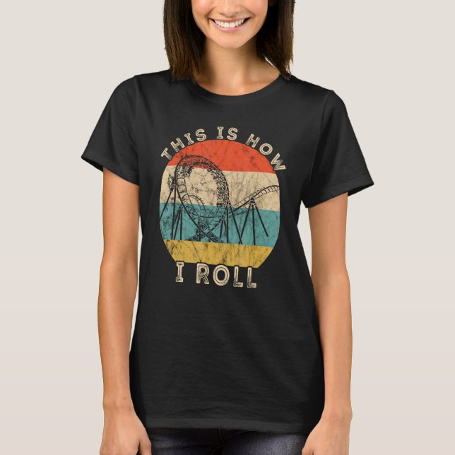 Roller Untersetzer Retro Vintage Bahnen So T-Shirt (Vorderseite)