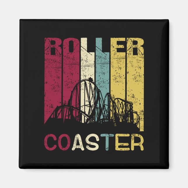 Roller Untersetzer Retro Vintage Silhouette Gesche Magnet (Vorne)