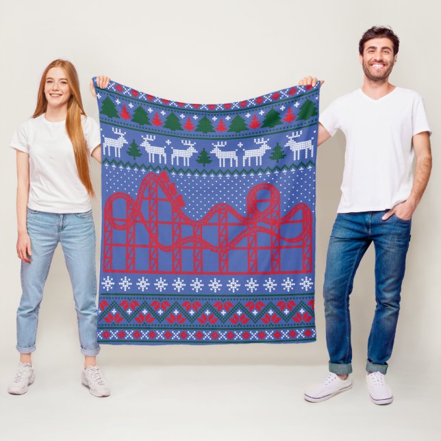 Roller Untersetzer Scene Ugly Weihnachtssüßer Fleecedecke (Beispiel)