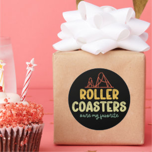 Roller-Untersetzer sind mein Lieblingspark Runder Aufkleber