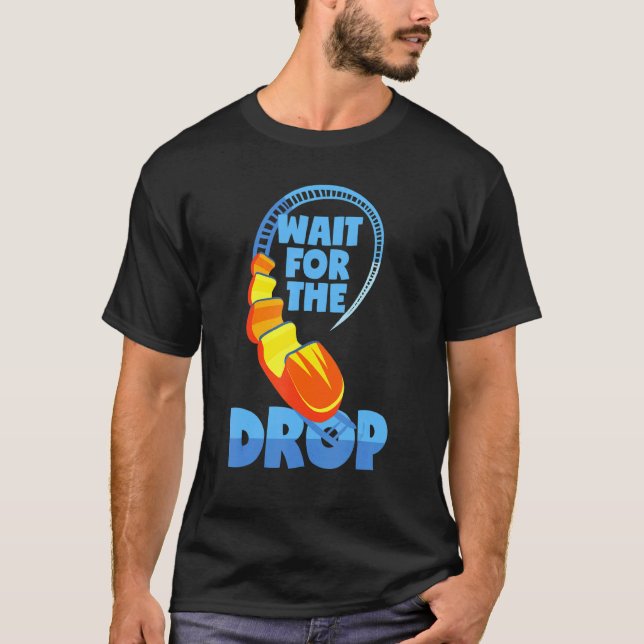 Roller Untersetzer Sprichwort Looping Fairground A T-Shirt (Vorderseite)