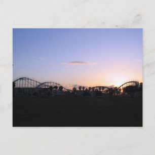 Roller Untersetzer Sunset Abend Postkarte