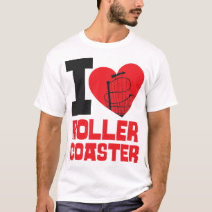 Roller Untersetzer Vergnügungspark I Liebe Roller T-Shirt