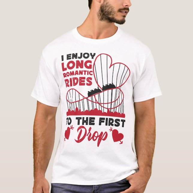 Roller Untersetzer Vergnügungspark Ich genieße lan T-Shirt (Vorderseite)